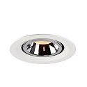 SLV LED Deckeneinbauleuchte NUMINOS� GIMBLE M, 2700K, 55�, Wei� / Chrom