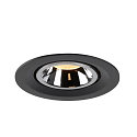 SLV LED Deckeneinbauleuchte NUMINOS� GIMBLE M, 3000K, 20�, Schwarz / Chrom