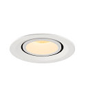 SLV LED Deckeneinbauleuchte NUMINOS� GIMBLE M, 3000K, 55�, wei�