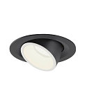 SLV LED Deckeneinbauleuchte NUMINOS� GIMBLE M, 4000K, 40�, Schwarz / Wei�