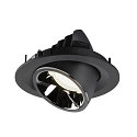 SLV LED Deckeneinbauleuchte NUMINOS� GIMBLE M, 4000K, 40�, Schwarz / Chrom