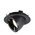 SLV LED Deckeneinbauleuchte NUMINOS� GIMBLE M, 4000K, 40�, Schwarz / Chrom