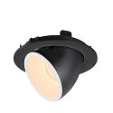 SLV LED Deckeneinbauleuchte NUMINOS� GIMBLE L, 2700K, 20�, Schwarz / Wei�