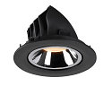 SLV LED Deckeneinbauleuchte NUMINOS� GIMBLE L, 2700K, 20�, Schwarz / Chrom