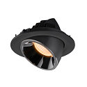 SLV LED Deckeneinbauleuchte NUMINOS� GIMBLE L, 2700K, 40�, Schwarz / Chrom