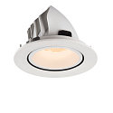 SLV LED Deckeneinbauleuchte NUMINOS� GIMBLE L, 2700K, 20�, Wei�