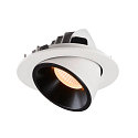 SLV LED Ceiling recessed luminaire NUMINOS� GIMBLE L, 2700K, 40�, white/black