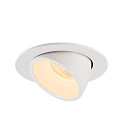 SLV LED Deckeneinbauleuchte NUMINOS� GIMBLE L, 3000K, 20�, Wei�