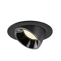 SLV LED Deckeneinbauleuchte NUMINOS� GIMBLE L, 4000K, 40�, Schwarz / Chrom