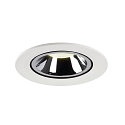 SLV LED Deckeneinbauleuchte NUMINOS� GIMBLE L, 4000K, 20�, Wei� / Chrom