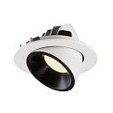SLV LED Deckeneinbauleuchte NUMINOS� GIMBLE L, 4000K, 55�, Wei� / Schwarz