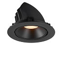 SLV LED Ceiling recessed luminaire NUMINOS� GIMBLE XL, 2700K, 55�, black