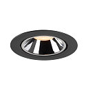 SLV LED Ceiling recessed luminaire NUMINOS� GIMBLE XL, 2700K, 55�, black/chrome