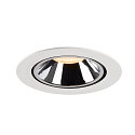 SLV LED Ceiling recessed luminaire NUMINOS� GIMBLE XL, 2700K, 20�, white/chrome
