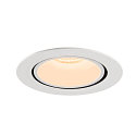 SLV LED Ceiling recessed luminaire NUMINOS� GIMBLE XL, 2700K, 55�, white