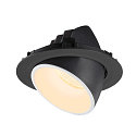SLV LED Deckeneinbauleuchte NUMINOS� GIMBLE XL, 3000K, 20�, Schwarz / Wei�