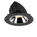 SLV LED Deckeneinbauleuchte NUMINOS� GIMBLE XL, 3000K, 55�, Schwarz / Chrom