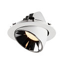 SLV LED Deckeneinbauleuchte NUMINOS� GIMBLE XL, 3000K, 55�, Wei� / Chrom