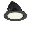 SLV LED Deckeneinbauleuchte NUMINOS� GIMBLE XL, 4000K, 20�, Schwarz / Wei�