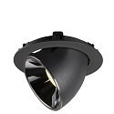 SLV LED Ceiling recessed luminaire NUMINOS� GIMBLE XL, 4000K, 20�, black/chrome