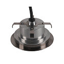 SLV LED Boden-Einbauleuchte DASAR FLAT 120, IP67/IP65 IIK08, � 12cm, befahrbar bis 5t, Edelstahl 304 / Glas, 7W 4000K 520lm