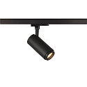 SLV 3-Phasen LED Strahler NUMINOS� ZOOM M, 230V / 500mA, CRi >90, fokussierbar, DALI dimmbar, 20W 3000K 15�-60�, schwarz