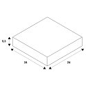 SLV Einbaurahmen f�r NUMINOS� L, 240/150mm, eckig, wei�