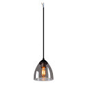 Pendelleuchte PARA CONE GL GU10, transparent, schwarz