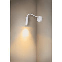 SLV LED Wandaufbauleuchte KARPO GOOSE, 5,8W, 3000K, 40�, wei�