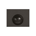 Au�enwandleuchte GRAFIT, IP44 IK02, E27, rund, anthrazit / Diffusor in Rauchglas-Optik, satiniert, mit Sensor