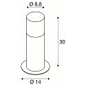 SLV Floor lamp GRAFIT 30 Pole, E27, round, anthracite