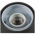 Outdoor Stehleuchte GRAFIT, IP44, rund, E27, anthrazit / Diffusor in Rauchglas-Optik, satiniert, 60cm