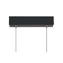 SLV LED Pendelleuchte ONE LINEAR 100 PHASE UP/DOWN, 104cm,600mA, 24W 2700/3000K 1280lm, CRi >90, dimmbar, schwarz