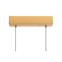SLV LED Pendelleuchte ONE LINEAR 100 PHASE UP/DOWN, 104cm,600mA, 24W 2700/3000K 1280lm, CRi >90, dimmbar, messing