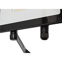 SLV LED Wand-/Deckenleuchte FLOODI L, 100�, 48W, 3000K, 5150lm, anthrazit/transparent