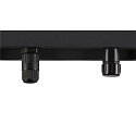 SLV LED Wand-/Deckenleuchte FLOODI L, 100�, 48W, 3000K, 5150lm, anthrazit/transparent
