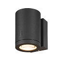 SLV LED Outdoor Wandleuchte ENOLA OCULUS WL SINGLE, 100�, 11W, 3000/4000K, 1000-1100lm, CRI90, anthrazit