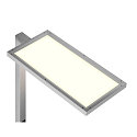 SLV LED Tischleuchte WORKLIGHT, 80�, 79W, 4000K,  7600lm, dimmbar, silber