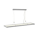 SLV LED Pendelleuchte WORKLIGHT, 80�, 57W, 4000K, 5000lm, dimmbar, silber
