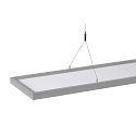 SLV LED Pendelleuchte WORKLIGHT, 80�, 57W, 4000K, 5000lm, dimmbar, silber
