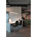 SLV LED Pendelleuchte WORKLIGHT, 80�, 57W, 4000K, 5000lm, dimmbar, silber