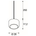 SLV Pendelleuchte PANTILO 28 PD, E27, wei�