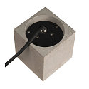 floor lamp CONCRETO FL cube shape, with plug GU10 IP65, grey dimmable
