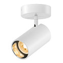 SLV Wand-/Decken-Spot ASTO TUBE SINGLE, IP20, zylindrisch, 1-flammig, 1x GU10 max. 10W, wei�