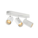 Wand- und Decken-Spotleiste ASTO TUBE TRIPLE, IP20, zylindrisch, 3-flammig, 3x GU10 max. 10W, wei�