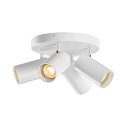 Wand- und Decken-Spot-Rondell ASTO TUBE QUADRUPLE, IP20, zylindrisch, 4-flammig, 4x GU10 max. 10W, wei�