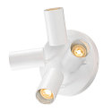 SLV Wand- und Decken-Spot-Rondell ASTO TUBE QUADRUPLE, IP20, zylindrisch, 4-flammig, 4x GU10 max. 10W, wei�