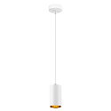 SLV Pendelleuchte ASTO TUBE, IP20, zylindrisch, 1-flammig, 1x GU10 max. 10W, wei�