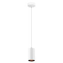 SLV Pendelleuchte ASTO TUBE, IP20, zylindrisch, 1-flammig, 1x GU10 max. 10W, wei�