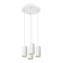 SLV Pendelleuchte ASTO TUBE, IP20, zylindrisch, 4-flammig, 4x GU10 max. 10W, wei�